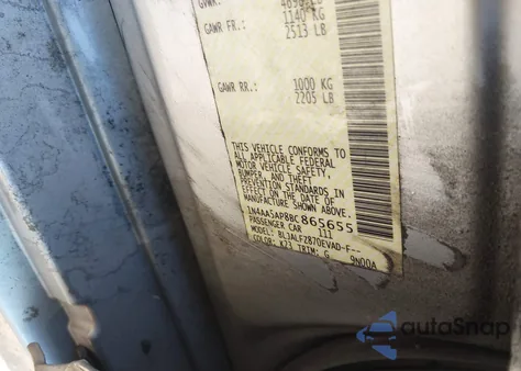 2011 Nissan Maxima 3.5 Sv z USA, uszkodzony, nr VIN 1N4AA5AP8BC865655